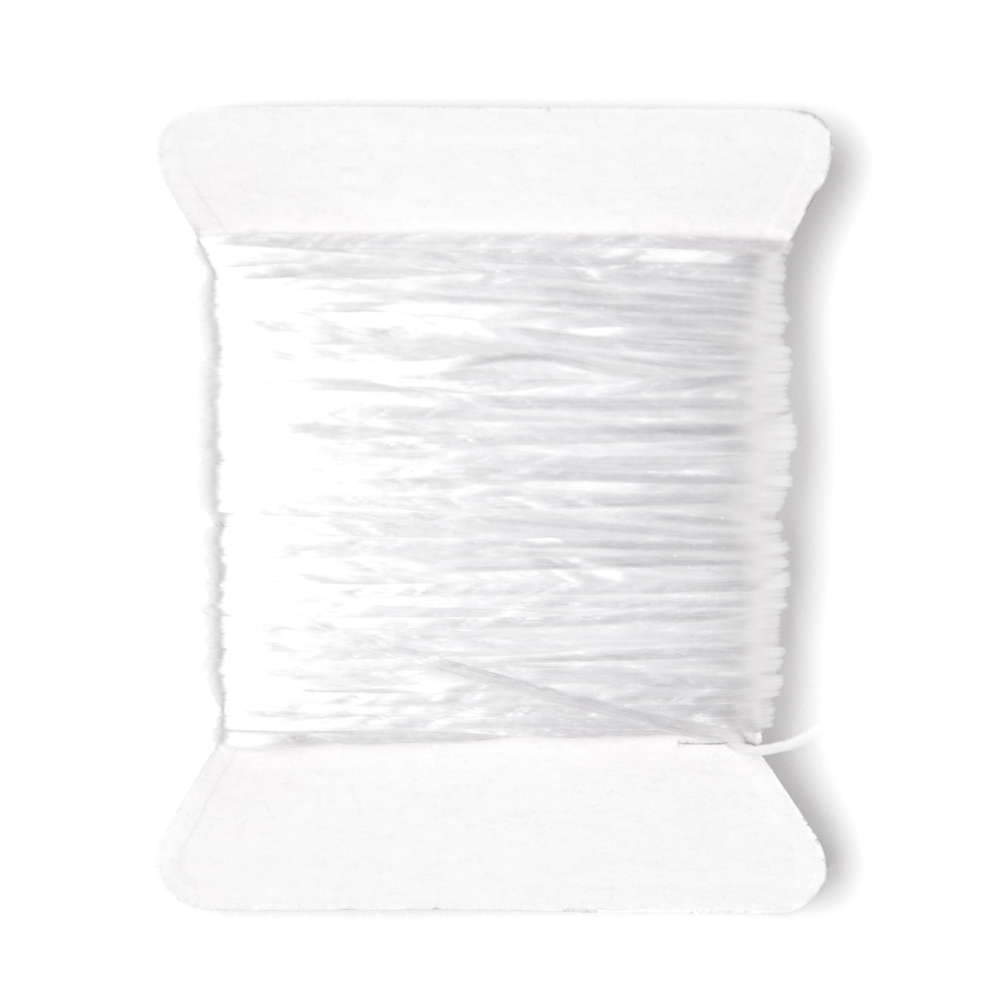DIY Gossamer Stretch String Fiber Jewelry Beading Cord, 30 ft., White