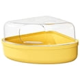 thumbnail image 4 of Contenedor de arena para baño de hámster, caja de arena con tapa transparente, inodoro de Animal PEQUEÑO resistente, baño para hámster, hurón, jerbo, Pequeño Amarillo, 4 of 10