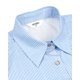 thumbnail image 4 of Camisa Mizvsitrd a rayas para hombre con botones de manga corta azul, 4 of 5