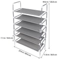 thumbnail image 2 of TEHAUX Shoe Rack Metal 1Pcs Rectangular For Household Use In Entryways And Hallways, 2 of 7