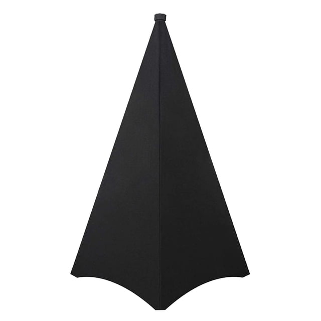 Tapa de soporte Cubierta universal para soporte de altavoz con luz para DJ, trípode de triple cara, falda, cubierta de lona, material estirable (trípode no incluido) Tomshoo Tapa de soporte