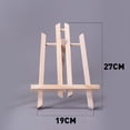 thumbnail image 1 of Mini caballete de madera de escritorio para niños, pequeño caballete plegable para óleo, caballete de mesa, trípode, 1 of 5