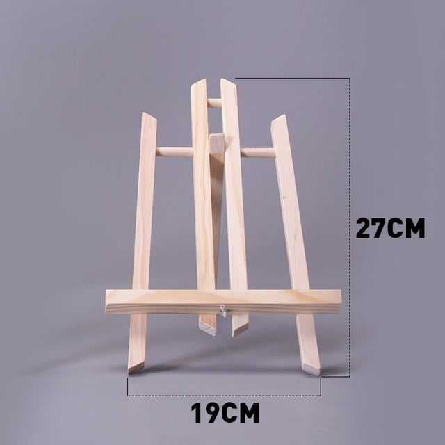 Mini caballete de madera de escritorio para niños, pequeño caballete plegable para óleo, caballete de mesa, trípode
