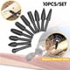 thumbnail image 1 of Juego de 10 cabezales de afilado rotativos para limas herramientas para tallar madera brocas de acero de alta velocidad para trabajos artesanales profesionales y modelado de, 1 of 9