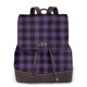 thumbnail image 1 of Fotbe Purple Black Plaid Mochila Bolso con Estampado para Mujer, Mochila Antirrobo de Nylon Impermeable, Bolsa Ligera de Hombro, 1 of 4
