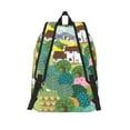 thumbnail image 2 of Lsque Garden Farm Pattern Canvas Daypack, Durable Backpack, High-quality Versatile Backpack,Vintage Compact Backpack-Medium, 2 of 6