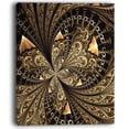 thumbnail image 2 of Brown Fractal Flower Pattern Digital Art - Floral Canvas Art Print, 2 of 3