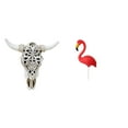 thumbnail image 1 of Escultura Tribal De Cabeza De Toro Para Colgar En La Pared, Adorno Artístico Para Oficina, Casa De Campo, Dormitorio Y Estaca De Flamenco Para Jardín, Accesorios De Jardín De Hadas Para, 1 of 8