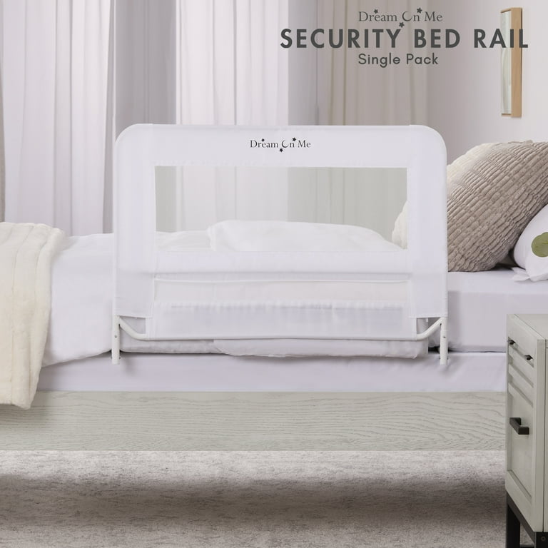 Lightweight Mesh Security Adjustable Bed Rail with Breathable Mesh Fabric in Black 33 L X 14 W X 23 H Walmart