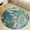 style-7, variant on Lucky Koi Fish Lotus Leaf Floral Medallion Round Rug - Small Round Area Rug, Soft Non-Slip Machine Washable Bedroom Mat Indoor Accent Entry Carpet for Office Desk Dorm Hallway