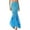Blue, variant on Miaeowve Womens Glitter Sequins Mermaid Long Tail Skirt with Asymmetric Mesh Panel Party Dress Blue XXL