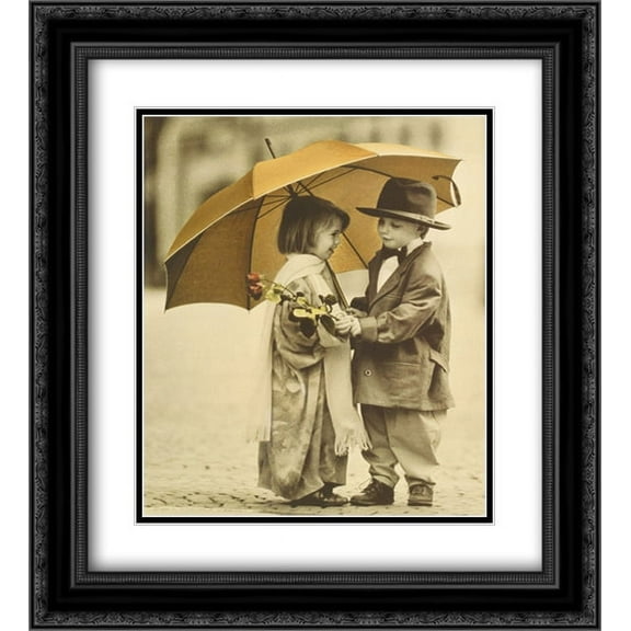 You Shouldn't Have 2x Matted 20x24 Black Ornate Framed Art Print by Kim Anderson