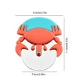 thumbnail image 3 of Clearance Cute Pizza Slicer Funny Pizza Cutter Wheel Cartoon Crab Pie Slicer Large Non Slip Rustproof Pasta And Pizza Tools For Pizzas Cakes Pancakes Bread for Home & Kitchen Orange, 3 of 9