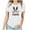 White, variant on Puntoco Plus Size Tops Easter Shirt for Women Happy Easter Egg Tee Cute Bunny Graphic Funny Letter Print Casual Short Sleeves Tee Tops White XL(XL)