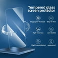 thumbnail image 3 of [2+2Pack]For iphone 15 Pro Screen Protector with Camera Lens Protector,Sensor Protection,Dynamic Island Compatible,Case Friendly Tempered Glass Film[9H Hardness]designed for 15 Pro(6.1 Inch), 3 of 7