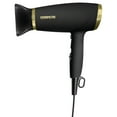 thumbnail image 1 of Cosmopolitan Foldable Hair Dryer with Smoothing Concentrator (Black/Gold), 1 of 3