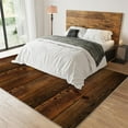 thumbnail image 3 of Barn Door Mat 5x6ft Rustic Barn Door Farmhouse Rug, Vintage Countryside Farmhouse Wood Board Washable Rugs, with Non-Slip Backing Floor Carpet for Dining Room Home Office, 3 of 7