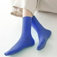 thumbnail image 3 of Thin cotton knit comfortable breathable socks in solid color, 3 of 5