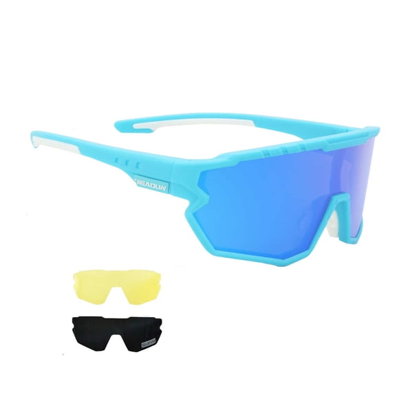 Gafas Deportivas Polarizadas GIEADUN para Ciclismo y Béisbol (Azules)