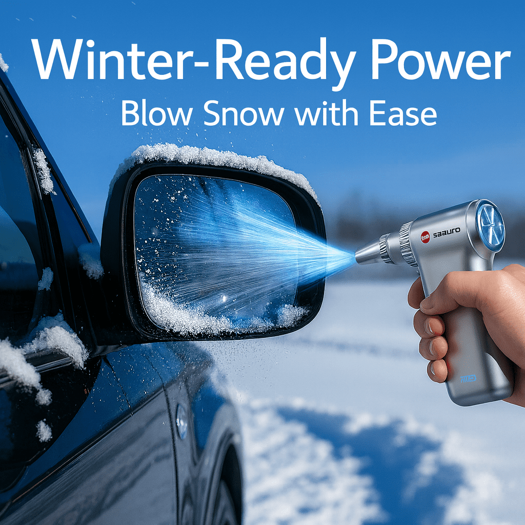 Electric Air Duster, 180000 RPM Brushless Motor, Portable Cordless Compressed Air Blower for Computer & Car Cleaning, 3-Speed, 4000mAh USB-C Rechargeable Dust Cleaner