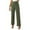 *Army Green, variant on ClodeEU Women's High Rise Straight Leg Pants,Soft Relaxed Cropped Pants,Casual Stretch Slim Pant With Pocket Army Green,Womens Plus XL