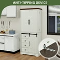 thumbnail image 2 of Uforic Pantry Storage Cabinet with Doors & Drawers, Kitchen Cabinet with Shelves, White, 2 of 8