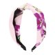 thumbnail image 1 of 1 Pc Banda de cabello ancha impresa y elegante con nudo para mujeres 6.50"x4.92" Rosa Púrpura, 1 of 3