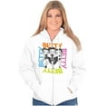 thumbnail image 3 of Retro Betty Boop Cartoon Fashionista Zip Hoodie Sweatshirt Women Brisco Brands X, 3 of 5