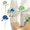 thumbnail image 6 of Blue Artificial Hydrangea Flower Single Stem, Realistic Silk Hydrangea with Lifelike Leaves for Home Décor & Wedding Bouquets, 6 of 6