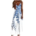 thumbnail image 2 of TaTaai Women Fashion Print Round Neck Sleeveless Long Dress Ankle Length Casual Comfortable Soft Breathable Daily Party Outfits Gift, 2 of 5