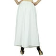 thumbnail image 4 of Bimba Women Flaired Rayon Plain Elastic Waist Wide Leg PalazzoCustom Pants, 4 of 4