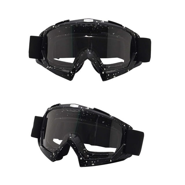 Anti-Fog Ski Goggles for Motorcycle and Outdoor Sports, Double Layer Lens with Spherical Design, Wide View and Myopia Compatibility