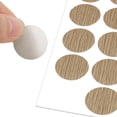 thumbnail image 4 of Uxcell Self-adhesive Screw Hole Covers Caps Dustproof Sticker Maple 3Pcs, 4 of 6