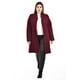 thumbnail image 4 of Abrigo largo de cuello Mao Roman Fashion /Tallas Extras, 3011 (Vino) vino 36, 4 of 6