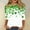 Green, variant on lcziwo St Patricks Womens Shirt Irish Lucky Clover Print T-Shirt Tops Crewneck Green 3/4 Sleeve Tunic Blouses Shamrock Top 2025 Green,M