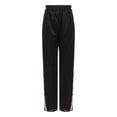 thumbnail image 2 of Rswnyirn Boys Girls Tear Away Basketball Pants Side Button Jogger Sweatpants Post Surgery Trousers Black 9-10, 2 of 7