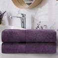 thumbnail image 2 of BNM Zero Twist Cotton Bath Sheets Set of 2, Grape Seed, 2 of 4