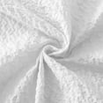 thumbnail image 7 of Dainty Home Tranquility White Embossed Seersucker Polyester Shower Curtain, 70 x 72, 7 of 7