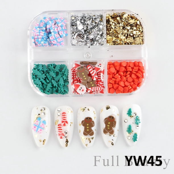 1 caja de adornos de perlas para uñas, piezas redondas para uñas blancas y moradas, cuentas de acero dorado, bolas, joyería, accesorios para decoración de uñas, NF6ZZ01-17 Tan Jianjun unisex