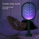 thumbnail image 5 of Matamoscas eléctrico con descarga eléctrica, matamoscas de doble propósito, matamoscas USB, recargable, lámpara para mosquitos dos en uno para el hogar, 5 of 5
