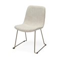 thumbnail image 1 of HomeRoots 380431 Cream Fabric Seat with Gold Metal Frame Dining Chair, 1 of 3