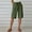 Army Green, variant on TAGOLD Women's Summer Athletic Shorts Pants,Casual Plus Size Short Pants for Womens,Women's Half Shorts Pants Summer Elastic Waist Buttons Casual Linen Pockets Pants