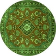thumbnail image 1 of Ahgly Company Indoor Round Persian Green Traditional Area Rugs, 6' Round, 1 of 1