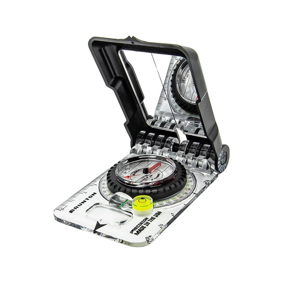 Brunton TruArc 15 Mirrored Sighting Compass, Global Needle, Clinometer