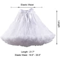 thumbnail image 2 of Enagua de gasa con cintura elástica para mujer, falda de tul con tutú hinchado, falda interior de princesa para baile de Ballet, 2 of 6