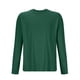 thumbnail image 4 of Blusas y camisas de manga larga con cuello redondo para hombre, ropa deportiva para el hogar, pijamas, camisetas de algodón y color liso, blusa deportiva para hombre, poliéster, 4 of 5