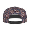 thumbnail image 5 of Flat Bill Trucker Hats for Women Men - Paisley Pattern No.90110 Adjustable Flat Baseball Cap Snapback Hats Dad Hats for Men, 5 of 7