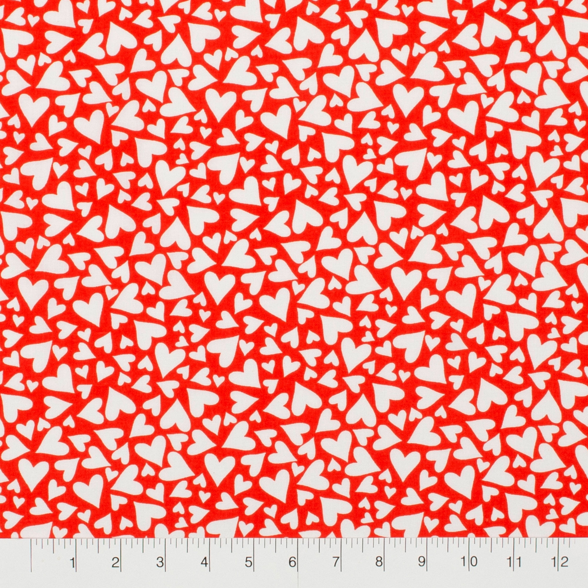 Create It 18"x21" Cotton Hearts Precut Sewing & Craft Fabric, Red 10 Pieces