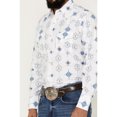 thumbnail image 3 of Ely Walker Men's Southwestern Print Long Sleeve Pearl Snap Western Shirt - 2027094-WH, 3 of 4