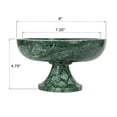 thumbnail image 2 of Bloomingville Marble Footed Pedestal Bowl, Green, 2 of 6